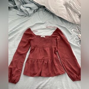 Paper crane off the shoulder blouse